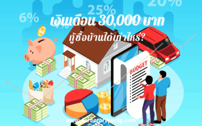 เงินเดือน 30,000 บาท กู้ซื้อบ้านได้เท่าไหร่?